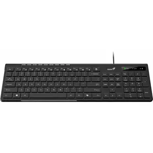 Wired USB Keyboard Genius Slimstar 230 II — Black, CZ+SK Layout
