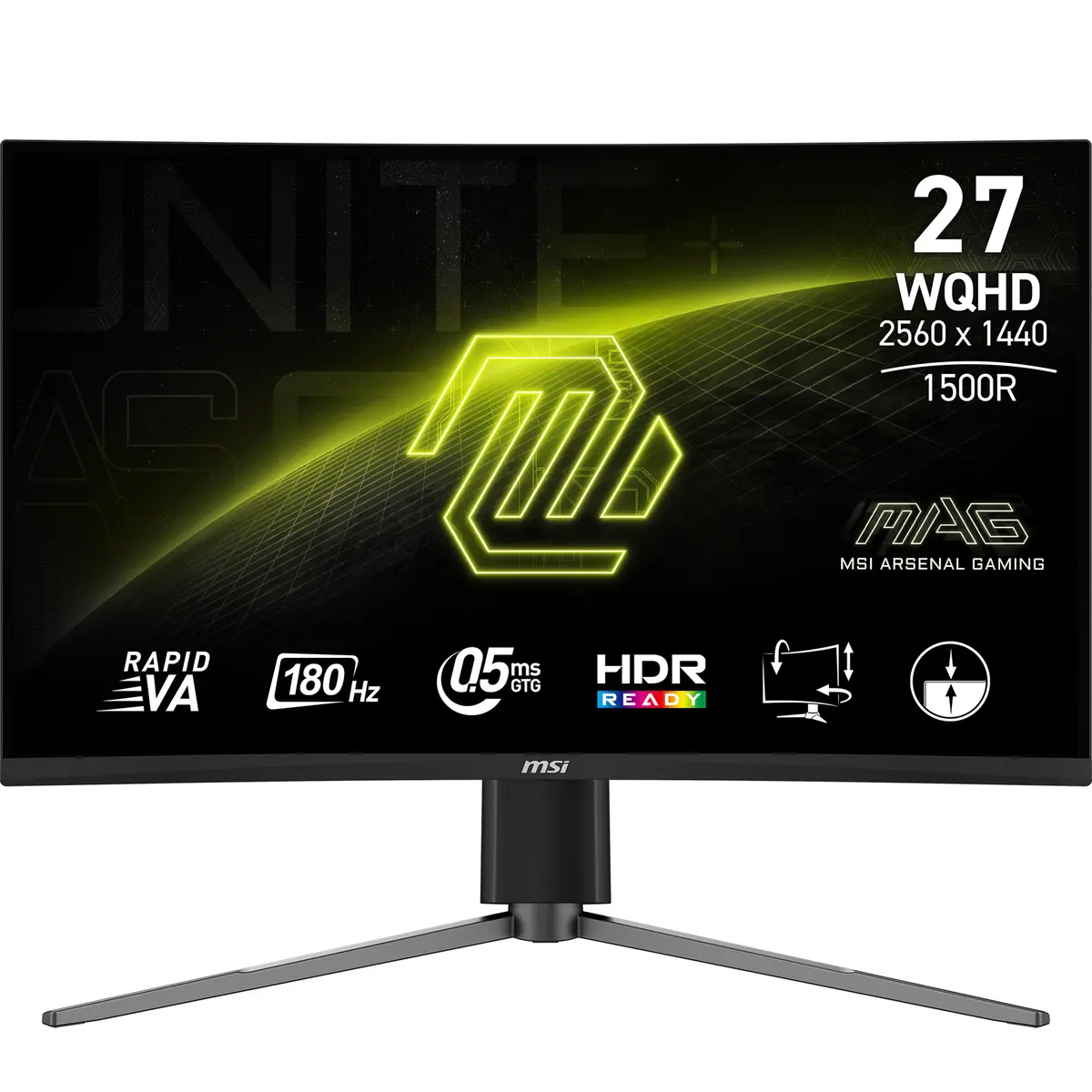 MSI MAG 27CQ6PF Izliekts spēļu monitors