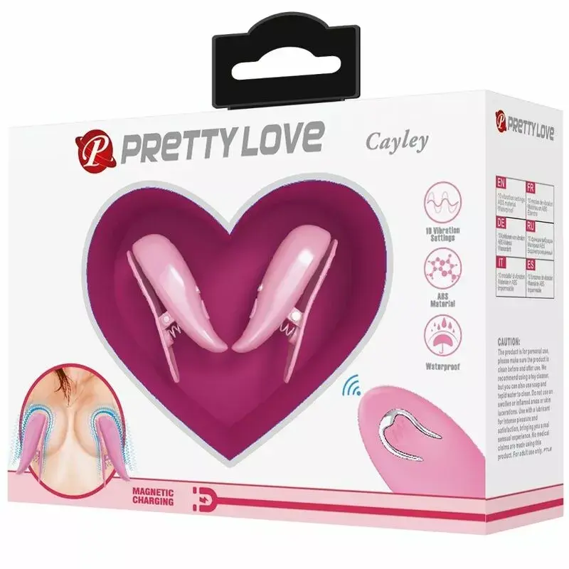 Nipple clamps pretty love Cailey — 10 vibrations, remote Photo 8