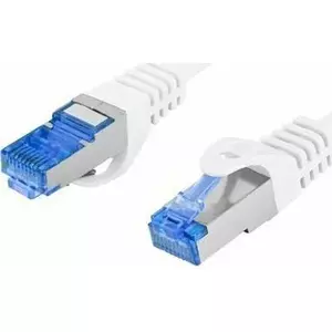 Lanberg PATCHCORD KAT.6A S/FTP LSZH CCA 0.25M WHITE FLUKE PASSED LANBERG
