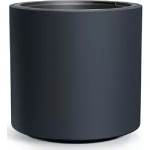 Flowerpot Prosperplast HEOS DBHER400-S433 — anthracite plastic planter, round, Ø 40 cm