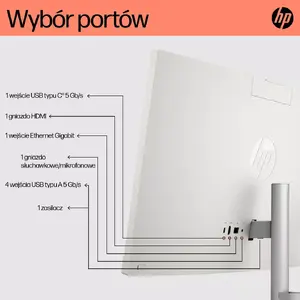 Моноблок HP 24-cr0312nw — AMD Ryzen 5 7520U, 16 ГБ ОЗУ, 512 ГБ SSD, 23.8" FHD, Windows 11 Home, Wi‑Fi 6