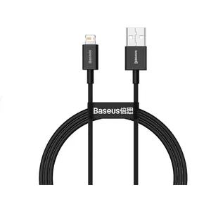 Lightning kabelis Baseus CALYS-A01 — 1 m, Lightning uz USB-A, melns