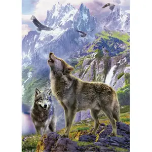 Пазл 500 элементов — Educa 500 Wolves In The Rocks
