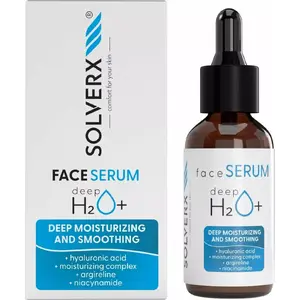 Сыворотка для лица Solverx SOLVERX Deep H2O+ 30 мл — глубокое увлажнение для сухой и обезвоженной кожи