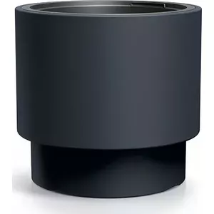 Flower planter Prosperplast HEOS DBHEN400-S433, anthracite color, round outdoor pot