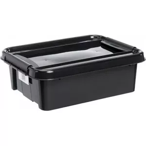 Storage container No name POJ PB21 CZA — flat 21 L, black with black lid
