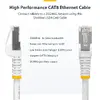 StarTech CAT8 Ethernet Kabelis 10m Balts S/FTP NLWH-10M-CAT8-PATCH Photo 10