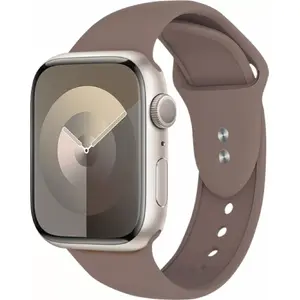 Ремешок Crong Liquid из силикона для Apple Watch 38/40/41 мм, коричневый