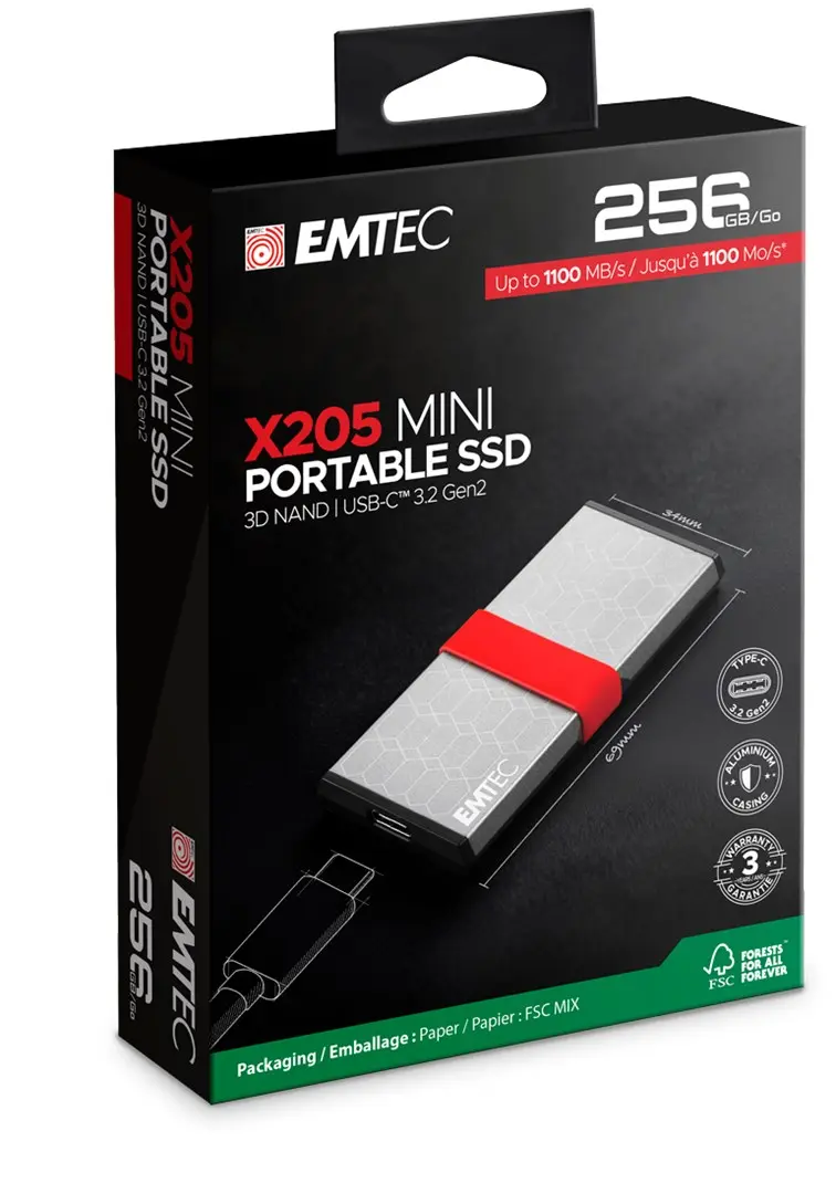 SSD Emtec 256GB Mini Photo 7