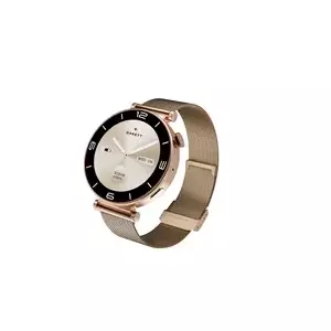 Смарт‑часы Garett Electronics ROSE_MESH_GLD — металлический ремешок‑сетка, розовое золото