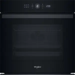 Built-in oven WHIRLPOOL WOI4S8PM2SBA — 73 L electric oven, touch control, black, hydrolytic + pyrolytic cleaning