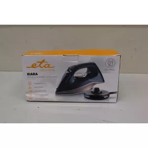 Tvaika gludeklis ETA Kiara ETA127690000, keramikas sole, 2200 W, ūdens tvertne 220 ml, 40 g/min pastāvīgais tvaiks, 90 g/min impulsu tvaiks, melns