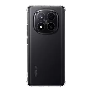 Protective TPU phone case for Xiaomi Redmi Note 14 Pro+ 5G — transparent, tactical plyo design