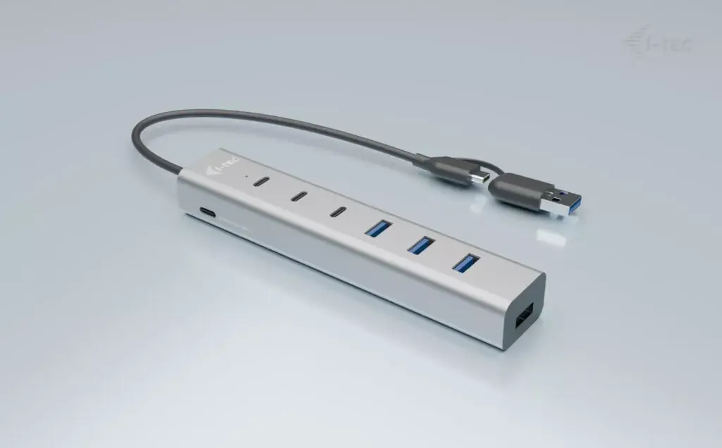 i-tec USB-C/USB-A Зарядный Металлический HUB 7 портов Photo 3