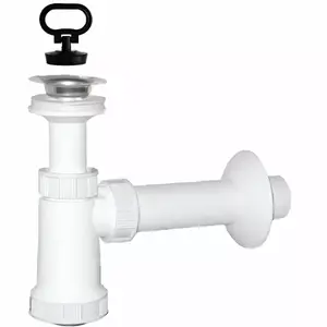 Sink siphon PLASTBRNO EU0N332 1 1/4x32 mm with drain (model 6224308)