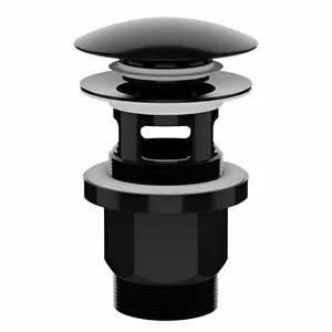 Sink drain PLASTBRNO 1 1/4" klik-klak black – basin waste pop-up 32 mm