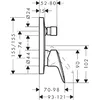 Iebūvējamais vannas jaucējkrāns hansgrohe Logis 71405000 Photo 2
