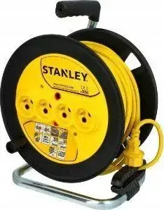 Удлинитель на катушке STANLEY 40 м, 3×1,5 мм², 16 А, IP20 с защитой от перенапряжения