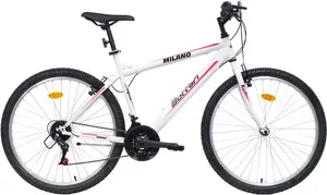 Sieviešu kalnu velosipēds BOTTARI MILANO, 26 collas, balts/rozā