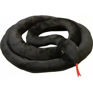 Мягкая игрушка LEANToys Maskotka Pluszowa Wąż Czarny 300 см плюшевая змея 300 см