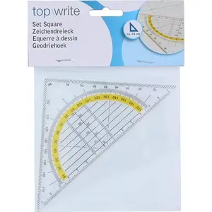 Trijstūris TOPWRITE 3‑1 14 cm — ģeometriskā zīmēšanas līdzeklis