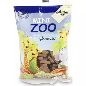 Cookie biscuits Bio Ania Mini Zoo Cocoa 100 g — organic cocoa cookies