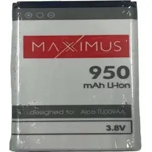 Battery Jane BAT MAXXIMUS ALCATEL TLI009AA 950mAh compatible replacement cell