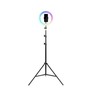 Havit ST7026 statīvs ar RGB gaismas gredzenu melns 3 kājas max augstums 2.1m