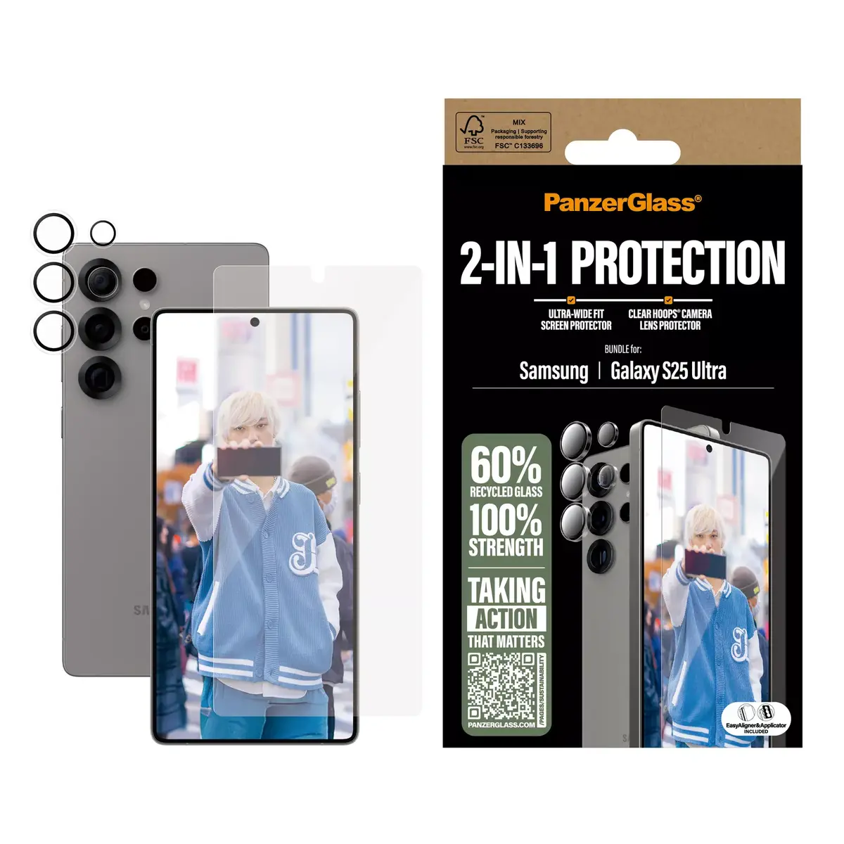 2-в-1 Защитный комплект PanzerGlass Samsung Galaxy S25 Ultra Photo 2