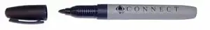 Marķieris CD/DVD Q-Connect Connect CD/DVD Black marker, melna tinte, 1 mm gals