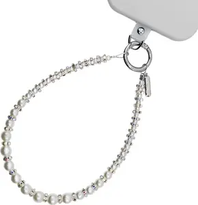 Phone charm Crong Phone Charm silver beads — decorative phone strap accessory