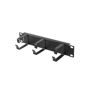 Kabeļu organizators LANBERG AK-1702-B 10 collas ar 3 metāla turētājiem