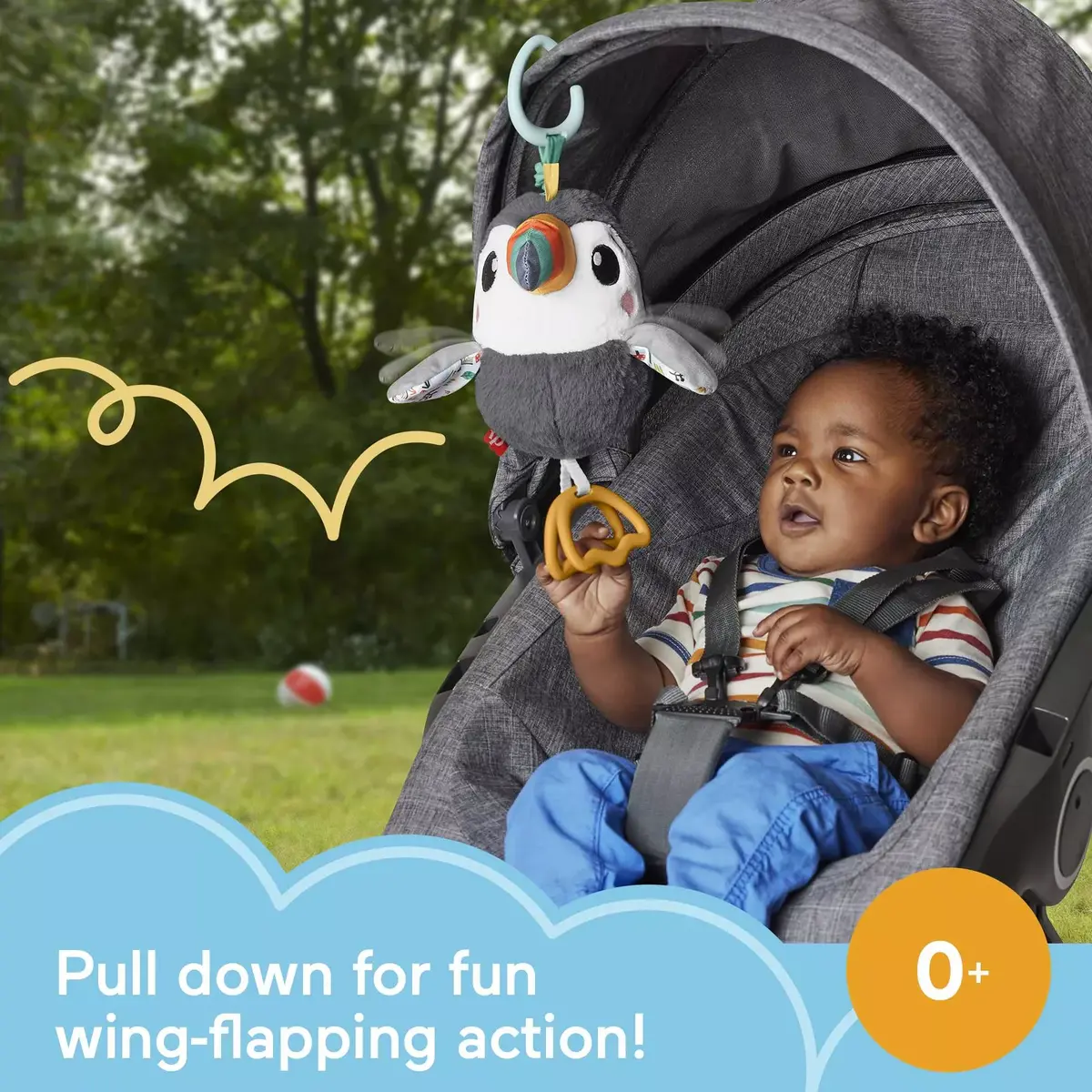 Toy bird MATTEL Fisher-Price Flap & Go Toucan Photo 4