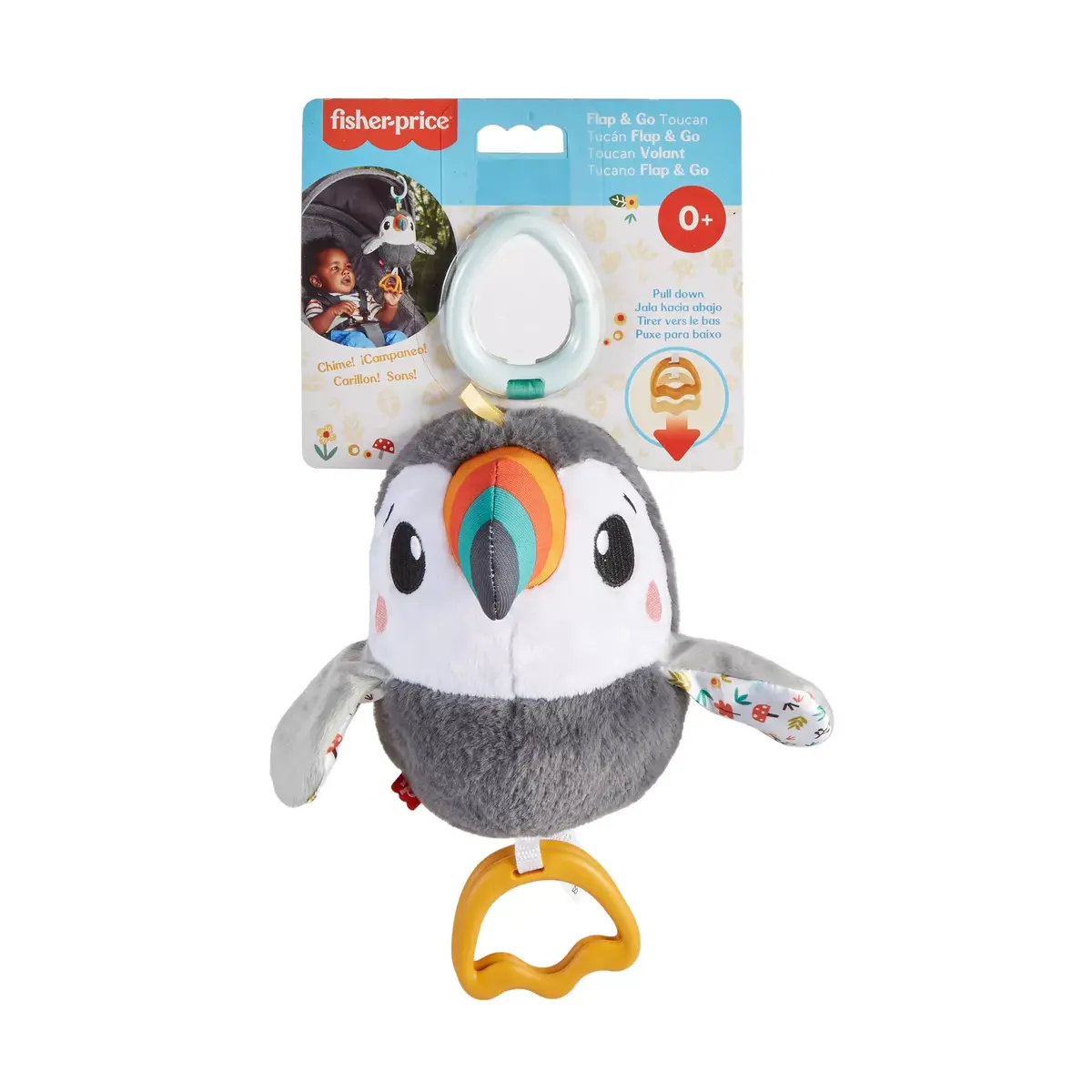 Toy bird MATTEL Fisher-Price Flap & Go Toucan Photo 9