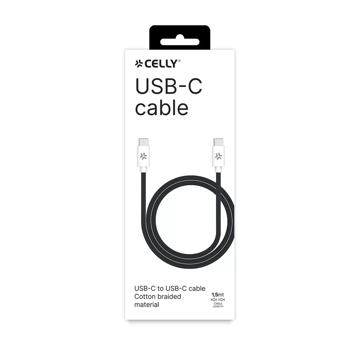 USB-C uz USB-C Kabelis Celly USBCUSBCCOTT Photo 3