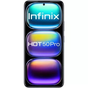 Смартфон INFINIX HOT 50 PRO — 6,78" (17,2 см) FHD+, MediaTek Helio G100 Ultra, 8 ГБ RAM, 256 ГБ, 50 МП, Android 14, 5000 мАч, Dual SIM, IP54, черный