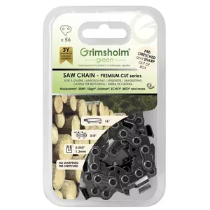 Grimsholm Premium Saw Chain 56 Drive Links 3/8 inch Pitch 1.3mm Gauge