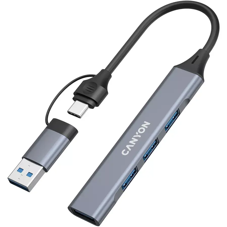 CANYON DS-02 4в1 USB-концентратор Photo 2
