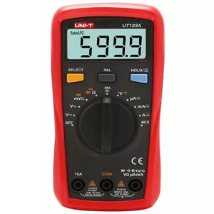 Digital Multimeter Unit UT133A 6000 counts, temperature -40 to 1000°C, LCD display
