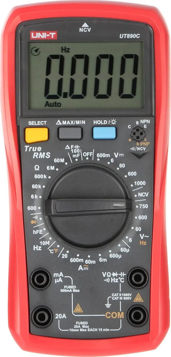 Digital multimeter Unit UT890C TRMS NCV Photo 2