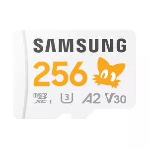 Карта MicroSDXC Samsung MB‑MD256S 256 ГБ UHS‑I U3 V30 Class 10, 180/130 МБ/с, устойчивая