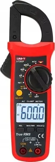 Clamp Meter Unit UT202F TRMS 600A 600V Photo 2