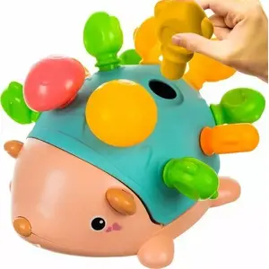 Развивающая игрушка-пазл Kruzzel «Ежик» модель 24759 – детская развивающая деревянная игрушка