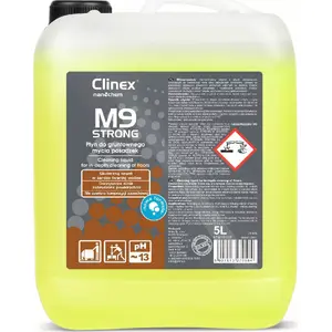 Floor cleaning detergent Clinex M9 Strong 5L — concentrated cleaner for heavily soiled floors