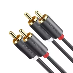 Audio Cable Ugreen 10520 5m 2xRCA Male Oxygen-Free Copper Black