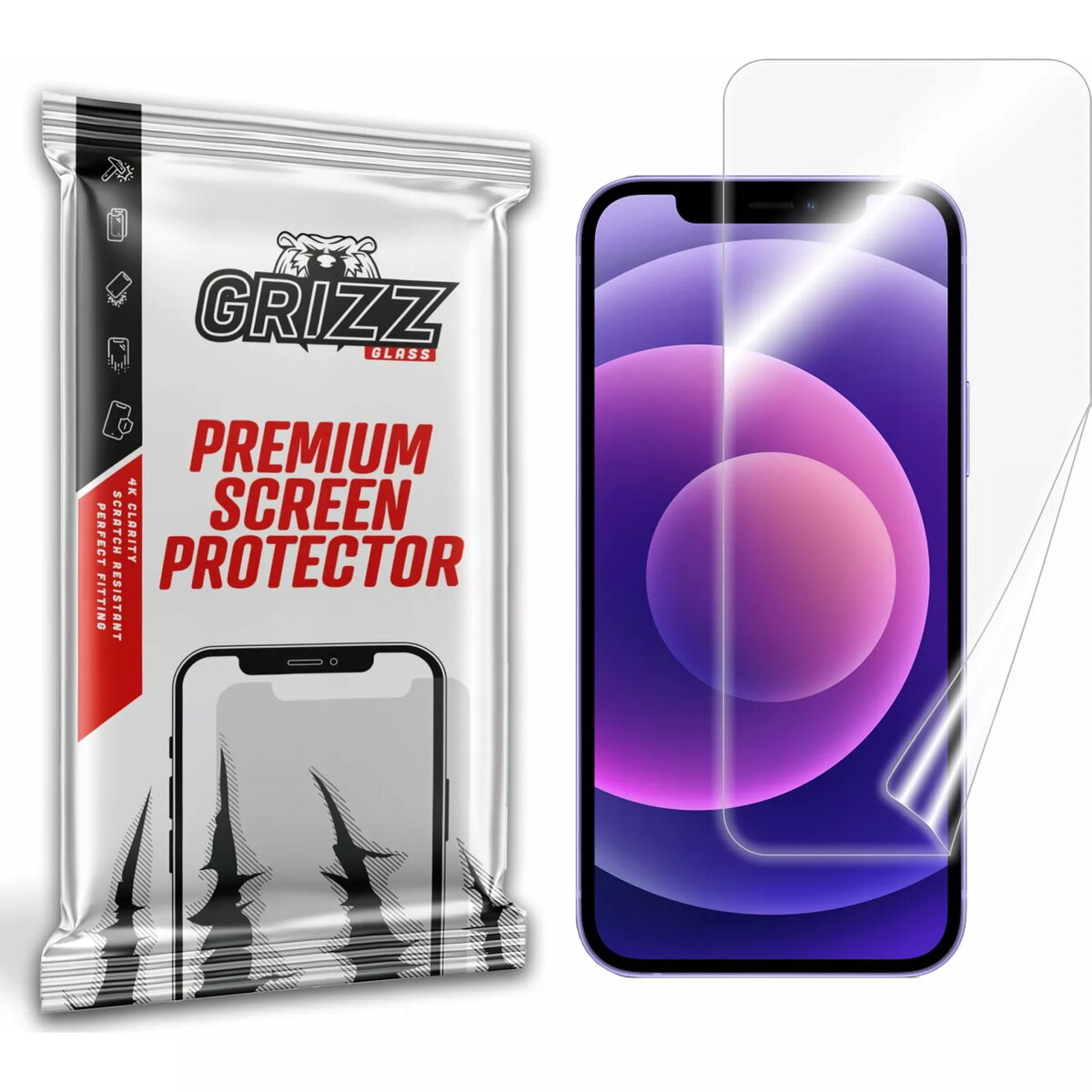 Keramiska ekrāna plēve GrizzGlass priekš Apple