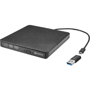 DVD Drive Sandberg USB-C/A Black Tray Desktop Laptop