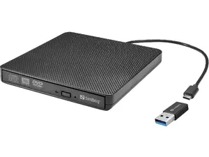 DVD disks Sandberg USB-C/A Melns Tray Datoram Klēpjdatoriem