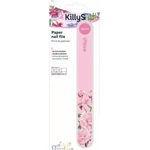 Paper Nail File KILLYS_Floralove Prosty Pink 180/240 grit, no-name brand